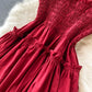 Rotes A-Linie kurzes Kleid Mode Mädchenkleid 10818