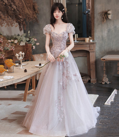 Robe de soirée longue en tulle à paillettes mignonne 10251