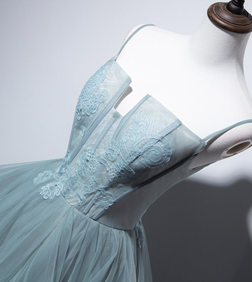 A line tulle lace long ball gown dress formal dress  8548