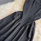Schwarzes A-Linie Off-Shouler-Kleid Modekleid 10838 