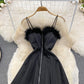 Jolie robe de Noël coupe A 10785