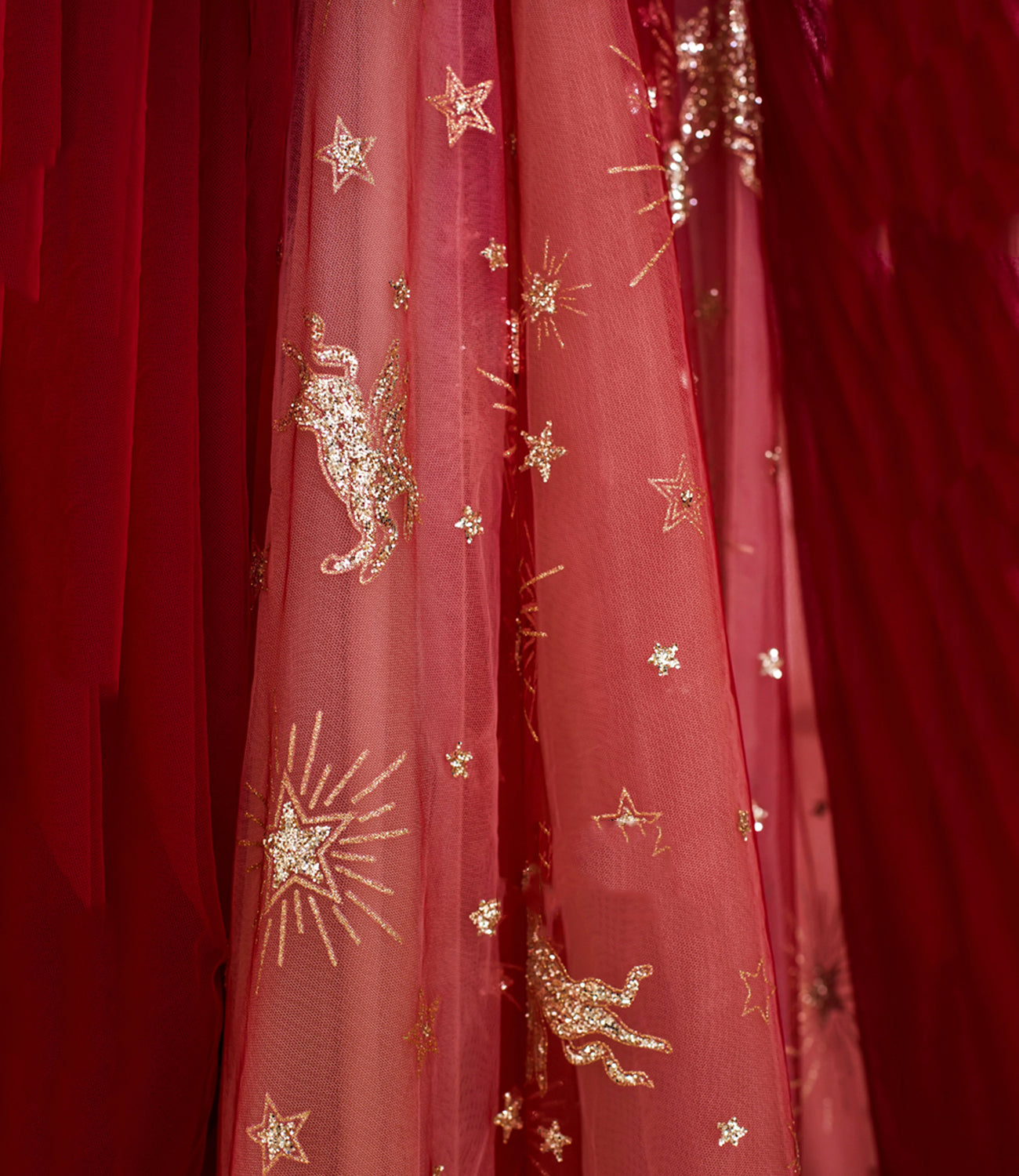 Rotes Tüll langes A-Linie Ballkleid rotes Abendkleid 8800