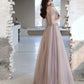Süßes langes Ballkleid aus Tüll A-Linie Abendkleid 10426