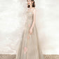 Champagne tulle sequins long prom dress evening dress  10542
