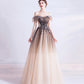 Süßes Tüll Pailletten langes Ballkleid Abendkleid 10470