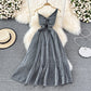 High-End-Promi-Gastgeber-Bankett mit hoher Taille, schmales Kleid 11134