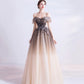 Süßes Tüll Pailletten langes Ballkleid Abendkleid 10470