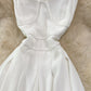 Weißes Chiffon A-Linie kurzes Kleid Fashion Dress 10896