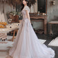 Robe de soirée longue en tulle à paillettes mignonne 10251