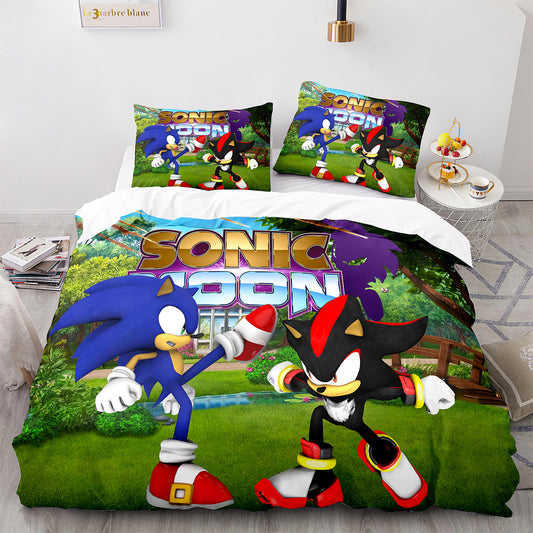 Cutom Duvet Cover Set Pattern Chic Comforter Cover King Size for Teens Adults Bedding Set with Pillowcases  SNK3002