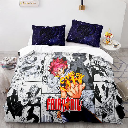 Cutom Duvet Cover Set Pattern Chic Comforter Cover King Size for Teens Adults Bedding Set with Pillowcases  YJ3002
