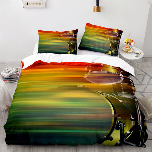 Cutom Duvet Cover Set Pattern Chic Comforter Cover King Size for Teens Adults Bedding Set with Pillowcases  JZG3003