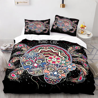 Parure de lit avec housse de couette et taies d'oreiller pour adolescents et adultes, taille King size, KL3004