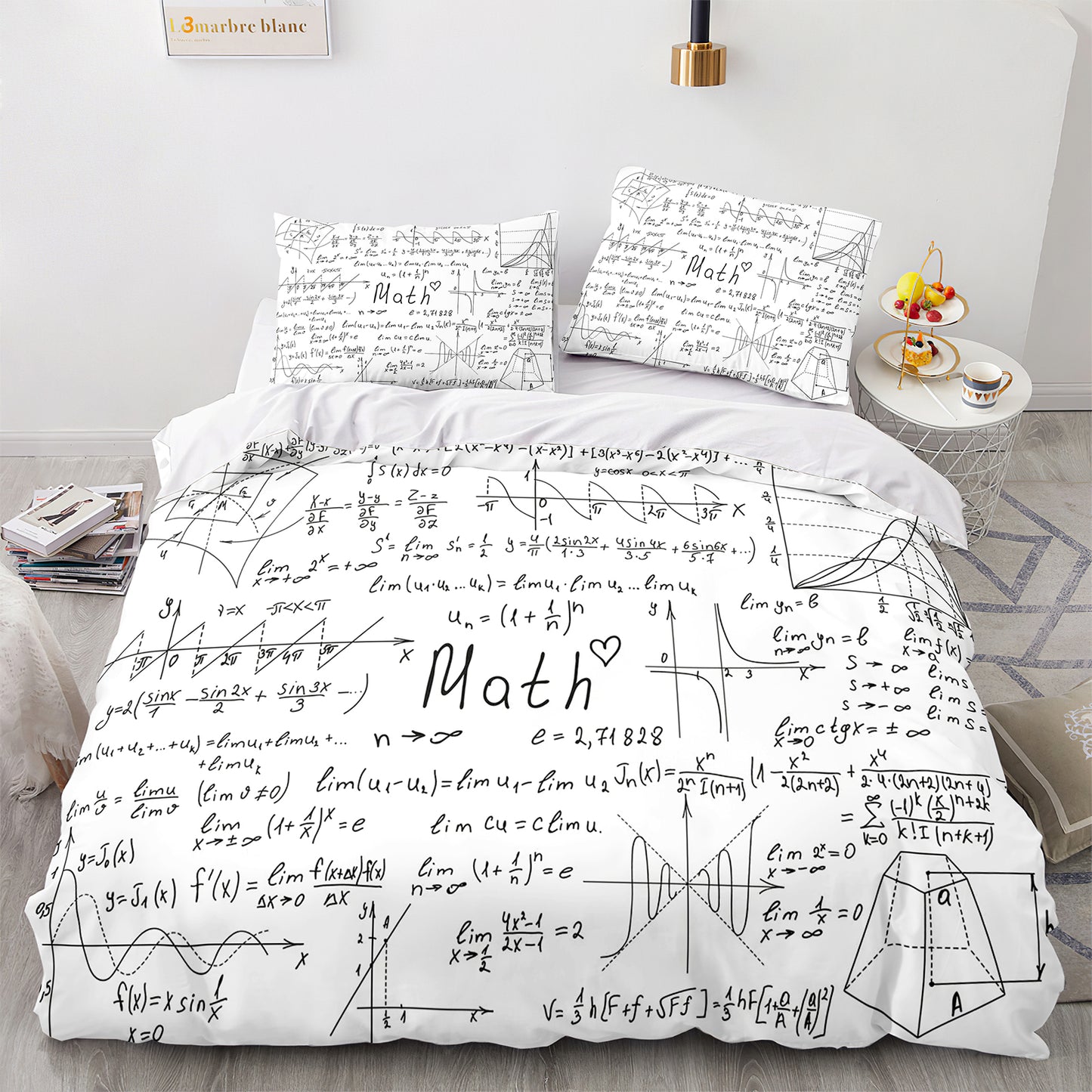 Cutom Duvet Cover Set Pattern Chic Comforter Cover King Size for Teens Adults Bedding Set with Pillowcases   GS3004