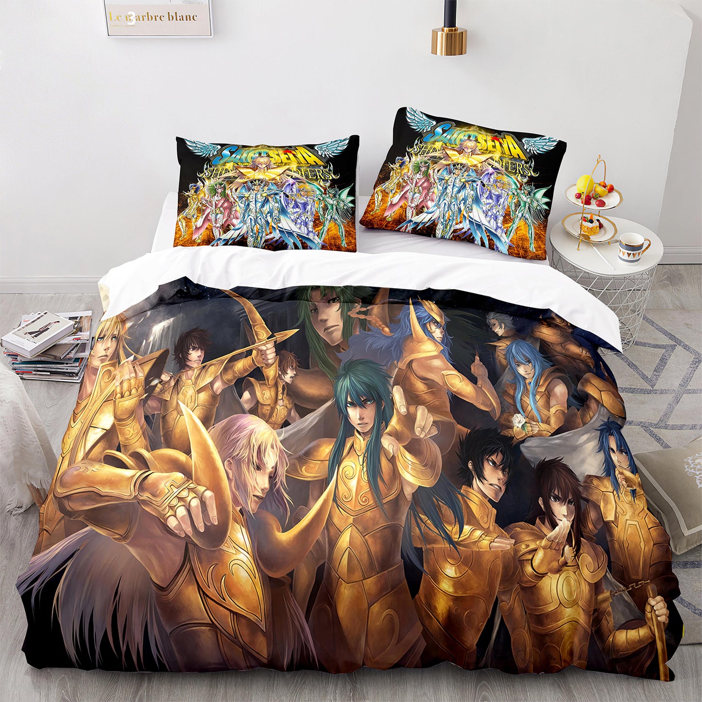 Cutom Duvet Cover Set Pattern Chic Comforter Cover King Size for Teens Adults Bedding Set with Pillowcases  SDS3005