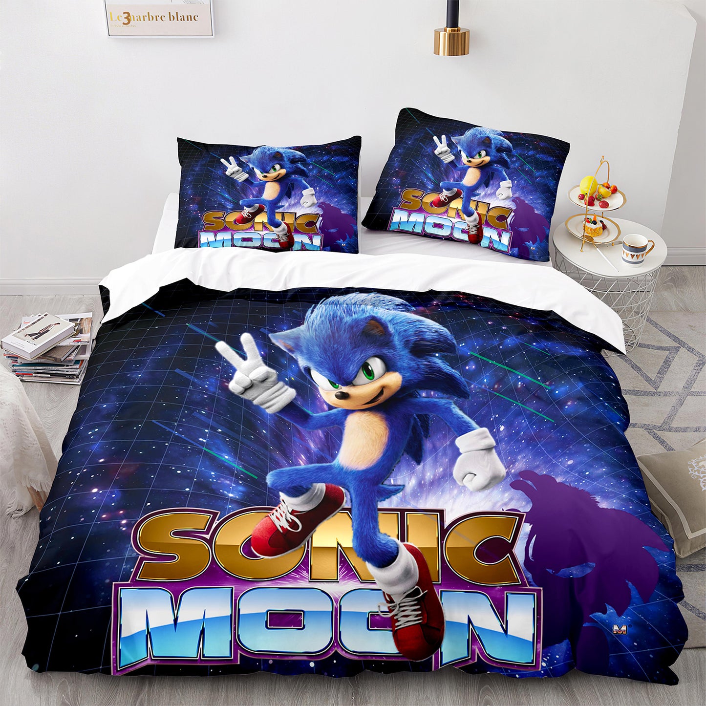 Cutom Duvet Cover Set Pattern Chic Comforter Cover King Size for Teens Adults Bedding Set with Pillowcases  SNK3005