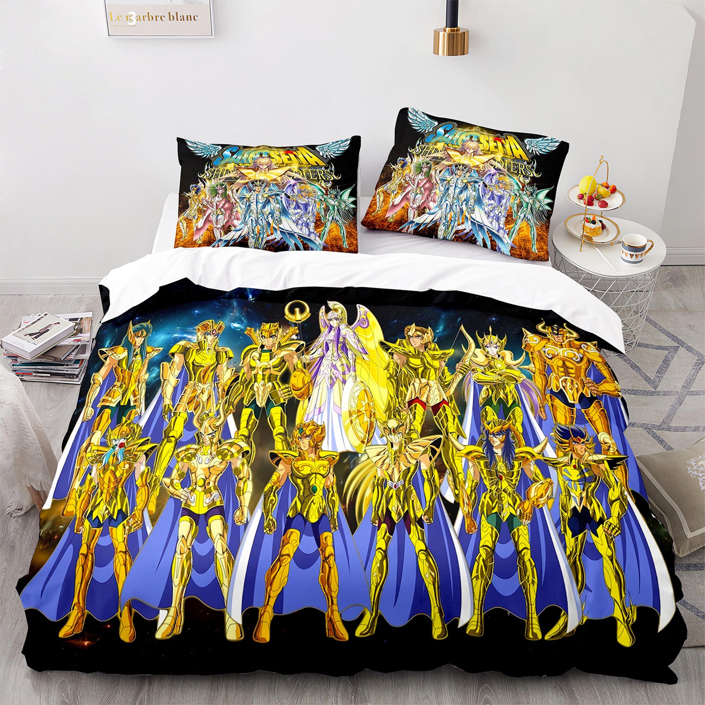 Cutom Duvet Cover Set Pattern Chic Comforter Cover King Size for Teens Adults Bedding Set with Pillowcases  SDS3006