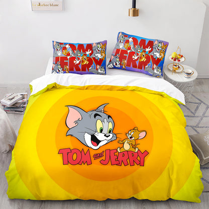 Cutom Bettbezug-Set Muster Chic Bettbezug King Size für Teenager Erwachsene Bettwäsche-Set mit Kissenbezügen MHLS3007