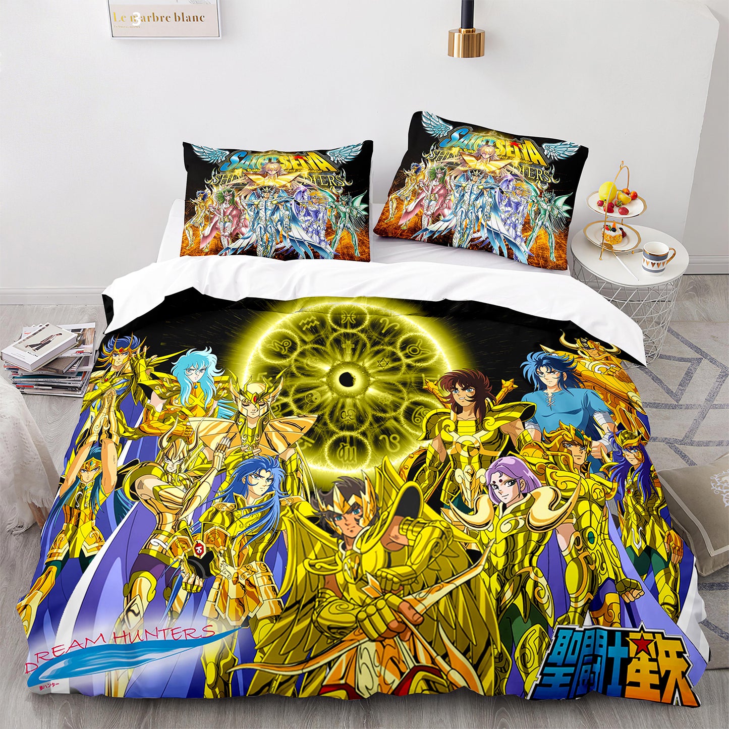 Cutom Duvet Cover Set Pattern Chic Comforter Cover King Size for Teens Adults Bedding Set with Pillowcases  SDS3008