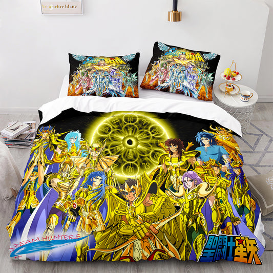 Cutom Duvet Cover Set Pattern Chic Comforter Cover King Size for Teens Adults Bedding Set with Pillowcases  SDS3008
