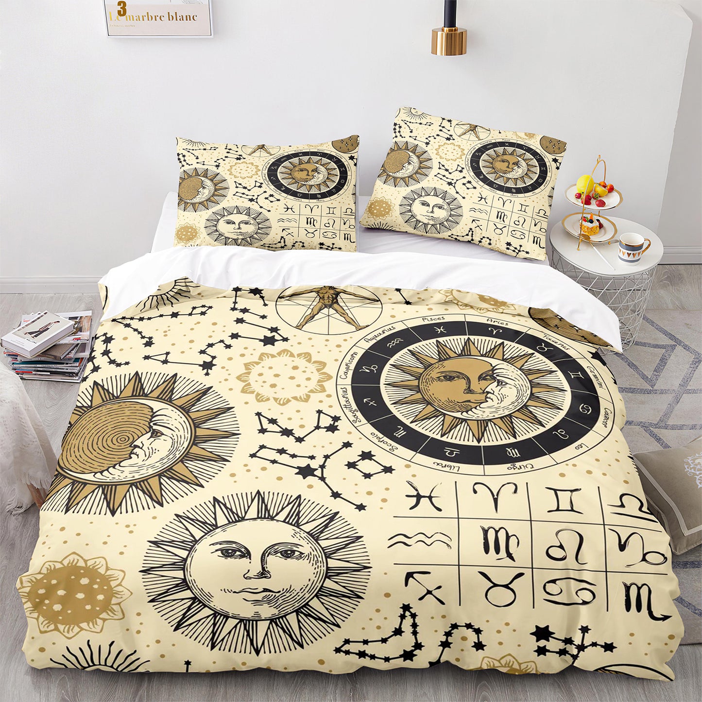 Cutom Duvet Cover Set Pattern Chic Comforter Cover King Size for Teens Adults Bedding Set with Pillowcases  SEXZ3011