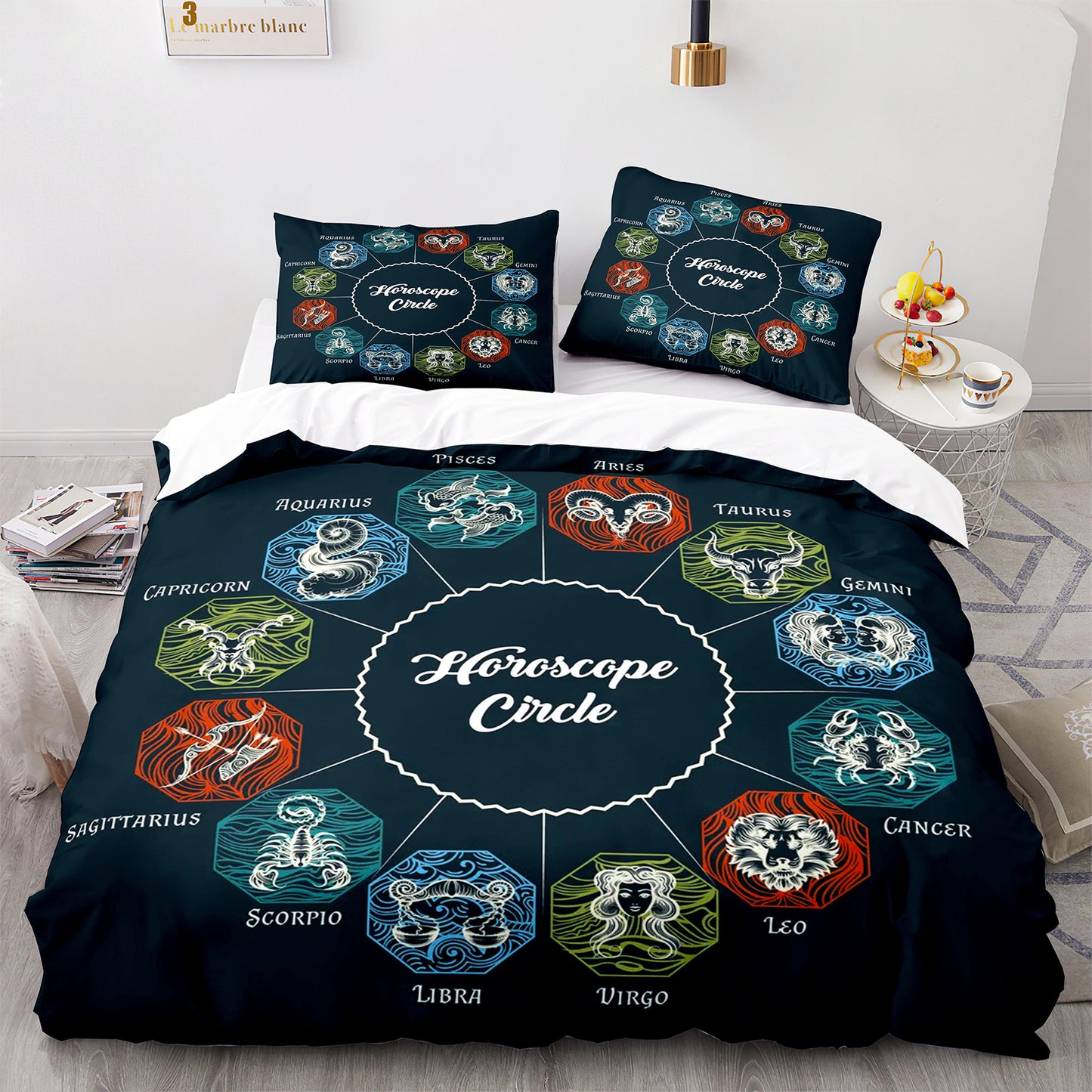 Parure de lit avec housse de couette et taies d'oreiller pour adolescents et adultes, taille King size, SEXZ3013