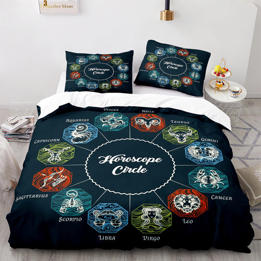 Cutom Duvet Cover Set Pattern Chic Comforter Cover King Size for Teens Adults Bedding Set with Pillowcases  SEXZ3013