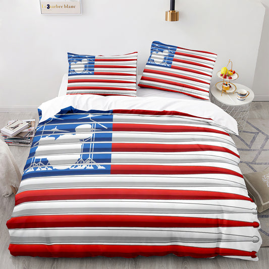 Cutom Duvet Cover Set Pattern Chic Comforter Cover King Size for Teens Adults Bedding Set with Pillowcases  JZG3014