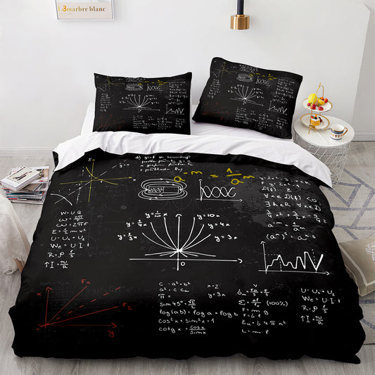Cutom Duvet Cover Set Pattern Chic Comforter Cover King Size for Teens Adults Bedding Set with Pillowcases  GS3014