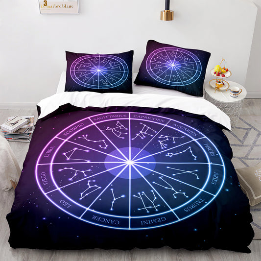 Cutom Duvet Cover Set Pattern Chic Comforter Cover King Size for Teens Adults Bedding Set with Pillowcases  SEXZ3014