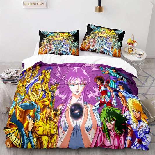 Cutom Duvet Cover Set Pattern Chic Comforter Cover King Size for Teens Adults Bedding Set with Pillowcases  SDS3015