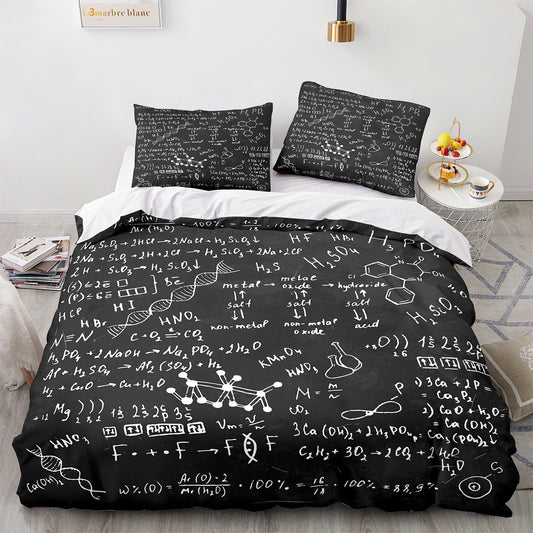 Cutom Duvet Cover Set Pattern Chic Comforter Cover King Size for Teens Adults Bedding Set with Pillowcases  GS3016