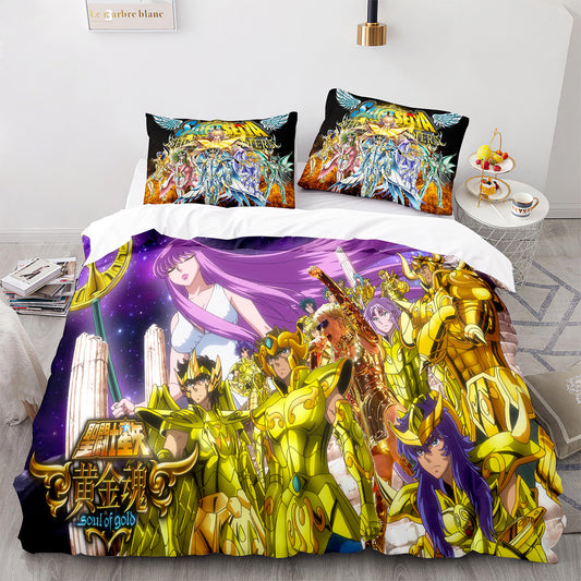 Cutom Duvet Cover Set Pattern Chic Comforter Cover King Size for Teens Adults Bedding Set with Pillowcases  SDS3016