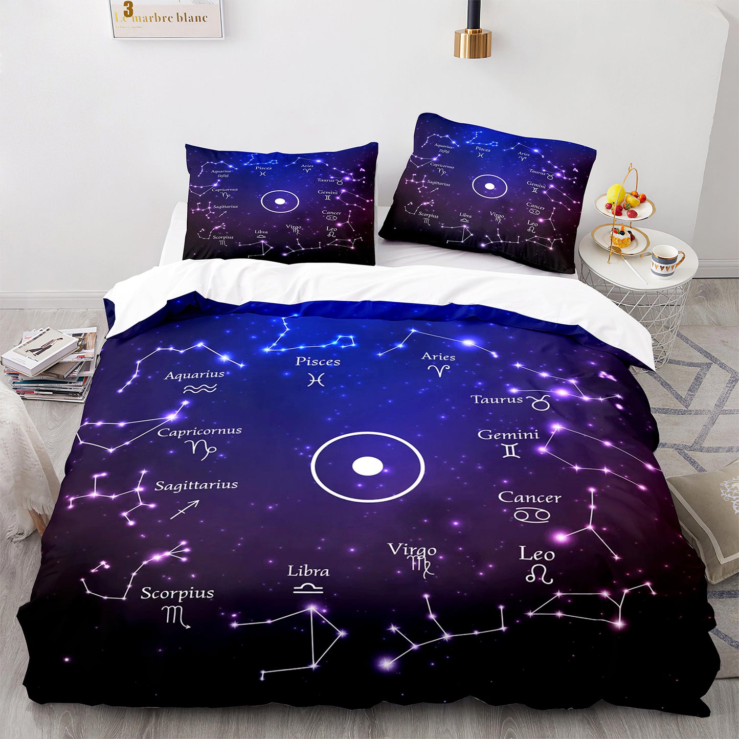 Parure de lit avec housse de couette et taies d'oreiller pour adolescents et adultes, taille King size, SEXZ3018