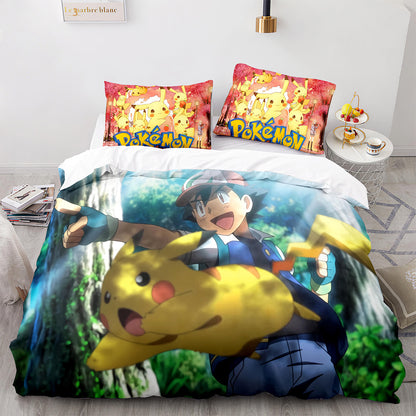 Cutom Bettbezug-Set Muster Chic Bettbezug King Size für Teenager Erwachsene Bettwäsche-Set mit Kissenbezügen PKQ3019