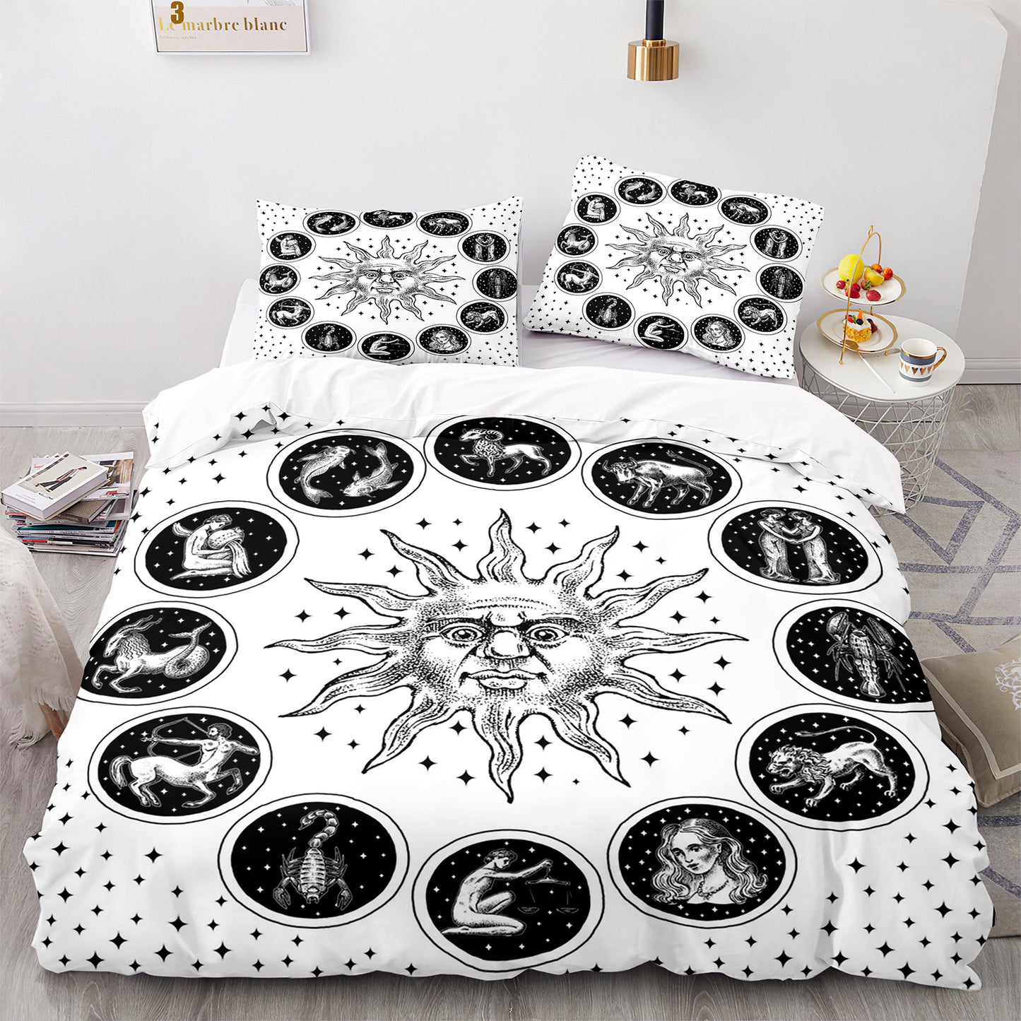 Parure de lit avec housse de couette et taies d'oreiller pour adolescents et adultes, taille King size, SEXZ3020