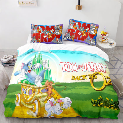 Cutom Bettbezug-Set Muster Chic Bettbezug King Size für Teenager Erwachsene Bettwäsche-Set mit Kissenbezügen MHLS3020