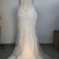Weißes Ballkleid Hochzeitsempfangskleid Spitzenabendkleid gh2626