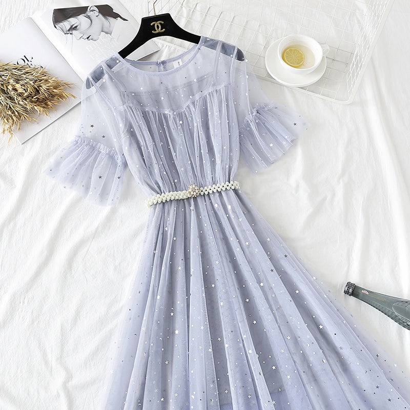 Star mesh dress fairy super sweet 4335 – girlhomeshops