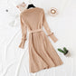 Neues Langarm-Strickkleid im Promi-Stil 4734