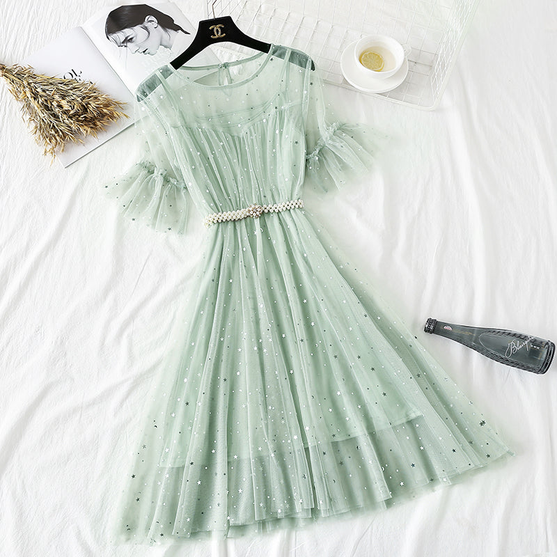 Sternnetzkleid Fee supersüß 4335