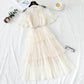 Fairy super xiansen sweet French high waist layered cake skirt  4337