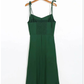 High waist sexy side split hem lace up suspender Knee Length Dress  7101