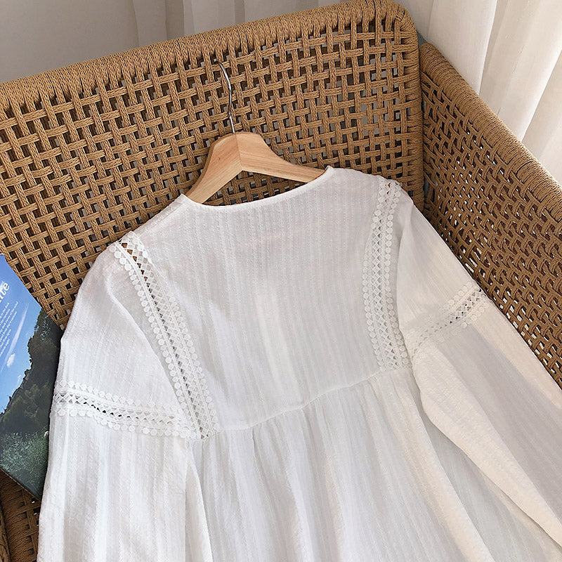 Pull col V ample à manches longues pour bébé, haut pour femme 6234