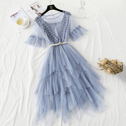 Spitzennetzkleid Mori süßes Kuchenkleid 4361