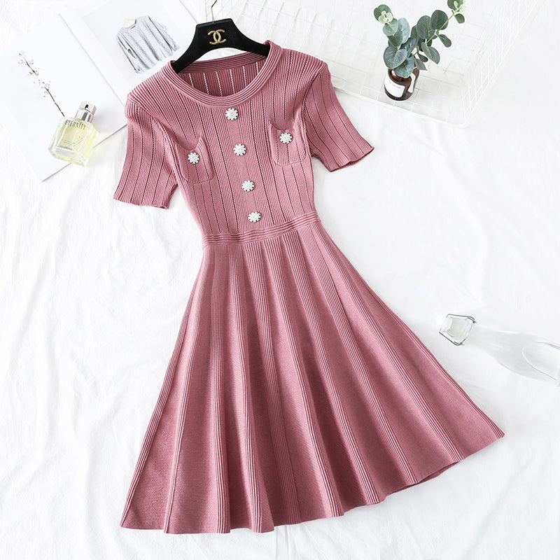 Eisseiden-Strickkleid ist ein seltener Platycodon-Rock 4479