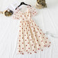 Mesh embroidery super fairy sweet dress  4312