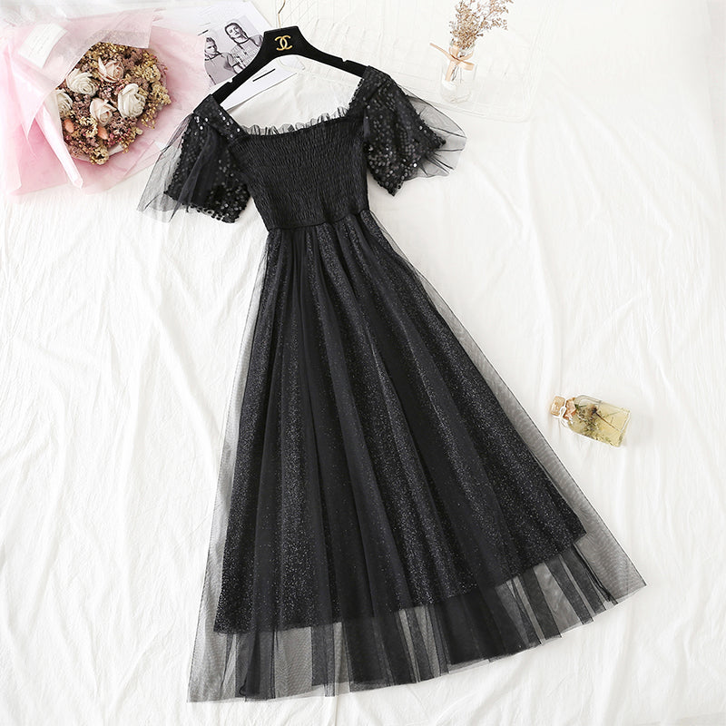 Kleid aus Feengaze, Minirock aus Platycodon, kleiner langer Rock 4351