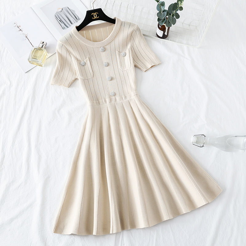 Eisseiden-Strickkleid ist ein seltener Platycodon-Rock 4479