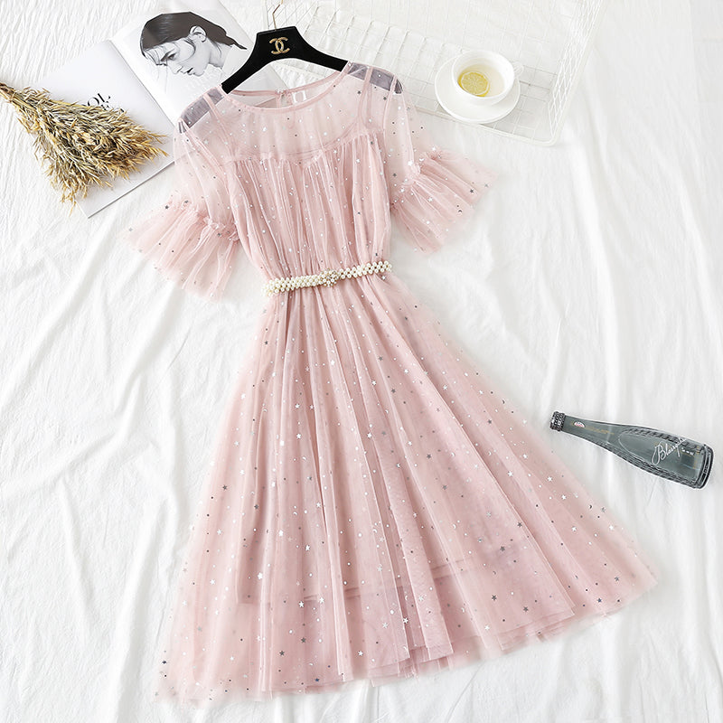 Sternnetzkleid Fee supersüß 4335